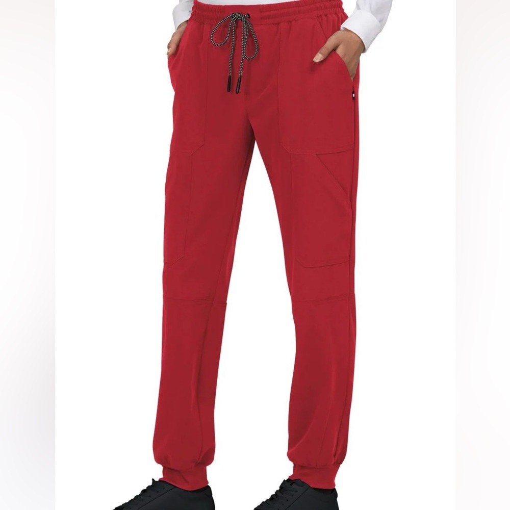 koi Next Gen Good Vibe Women's 7-Pocket Stretch Jogger xxs red